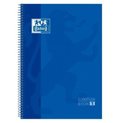 OXFORD CUADERNO CLASSIC EUROPEANBOOK 1 WRITE&ERASE 80H A4+ 5X5MM MICROPERFORADO T/EXTRADURA AZUL MARINO