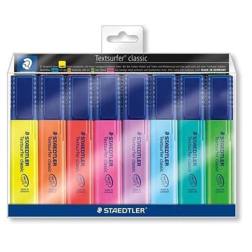 STAEDTLER MARCADOR FLUORESCENTE TEXTSURFER CLASSIC COLORES BLÍSTER 6+2 UD