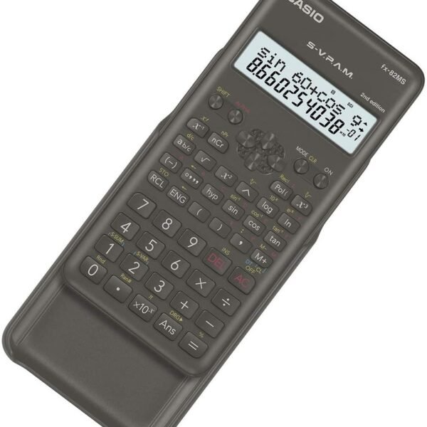 CASIO CALCULADORA CIENTIFICA NEGRA 12 Y 10+2 DÍGITOS 240 FUNCIONES FX-82MS-2