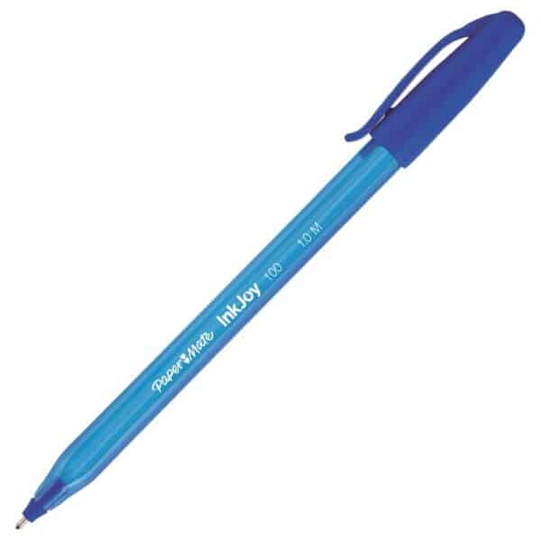 PAPER MATE BOLÍGRAFO INKJOY 100 CAP TRIANGULAR AZUL CAJA 50 UD