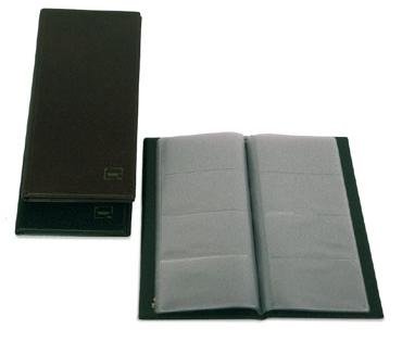 GRAFOPLÁS PORTATARJETAS AMERICANO BASIC 290X140MM PARA 160 TARJETAS DE 105X68MM PVC NEGRO