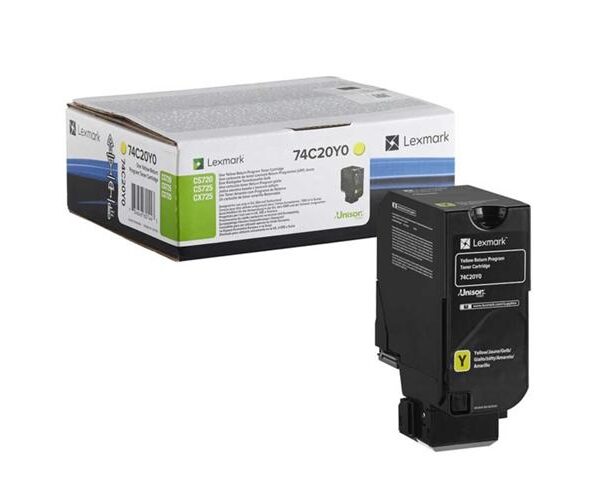 LEXMARK TONER AMARILLO CS720, CS725, CX725 RETORNABLE