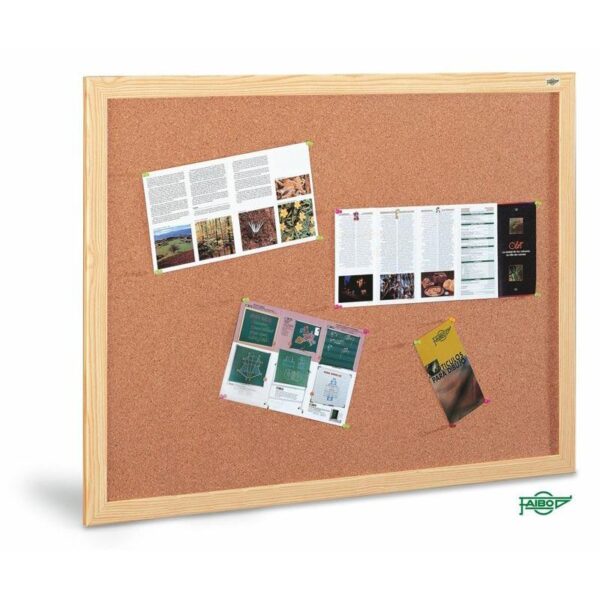 FAIBO TABLERO CORCHO 100X200 CM CON MARCO DE MADERA