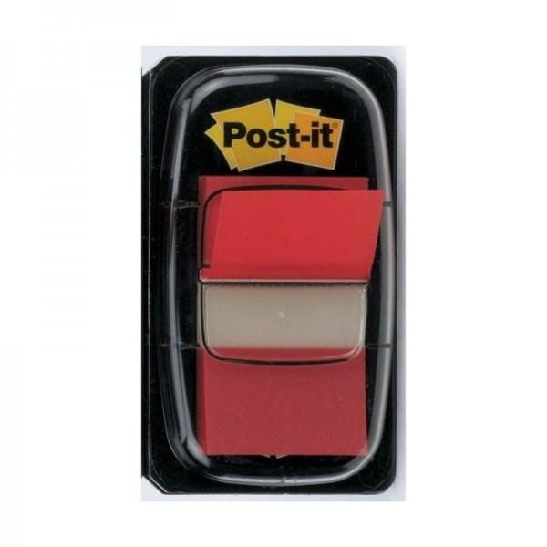 POST-IT INDEX 680 DISPENSADOR 1X50 ROJO -12U-
