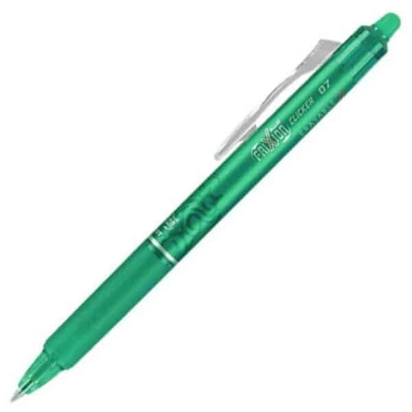 PILOT BOLÍGRAFO TINTA BORRABLE FRIXION CLICKER 0.7 VERDE