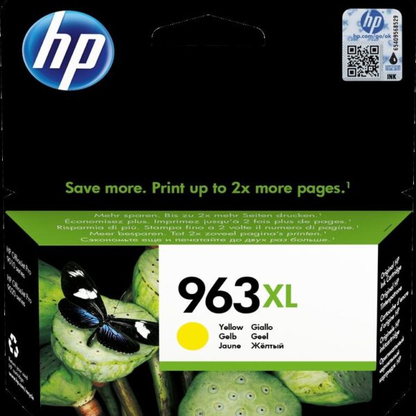 HP TINTA AMARILLO OFFICEJET PRO ALL-IN-ONE 9010,9012,9014,9015,9016,9019,9020,9022,9025 - Nº 963XL