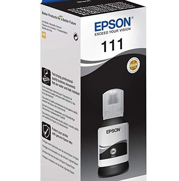 EPSON TINTA BOTE NEGRO ECOTANK ET-MX1XX SERIES - Nº 111