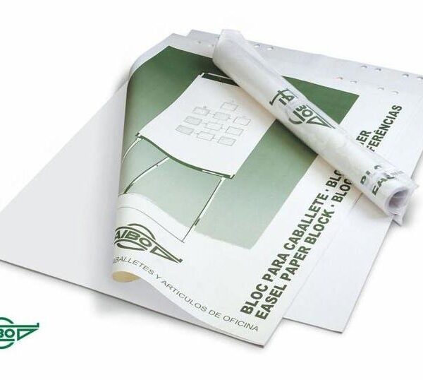 FAIBO BLOC DE 50 HOJAS PAPEL LISO PARA PIZARRAS CABALLETE 65X90 CM EN BOLSA INDIVIDUAL