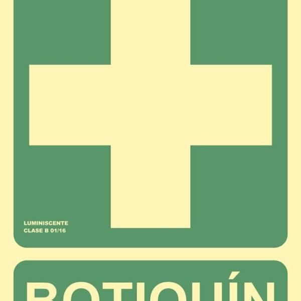 ARCHIVO 2000 SEÑAL "BOTIQUÍN" 224X300 PVC VERDE