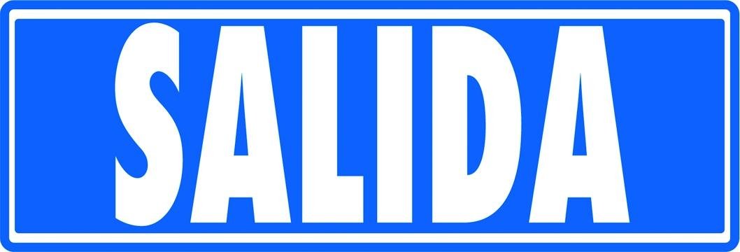 ARC_33067.jpg ARCHIVO 2000 SEÑAL "SALIDA (SIN INDICADOR)" 175X65 PVC GRIS - Imagen 1