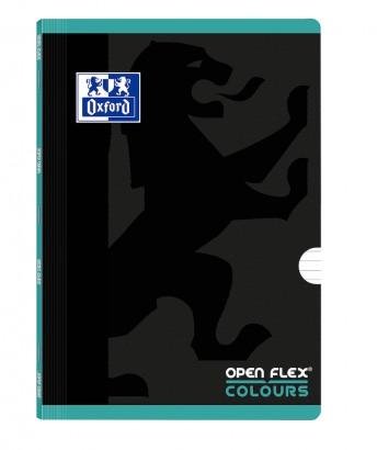 OXFORD LIBRETA GRAPADA OPENFLEX COLOUR 48H A4 90GR 1 LÍNEA 2M TAPA DE PLÁSTICO PACK 10 UD ICE MINT