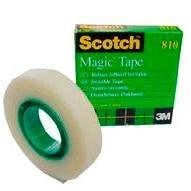 SCOTCH CINTA ADHESIVA INVISIBLE MAGIC ROLLO 12MM X 33M CAJA INDIVIDUAL