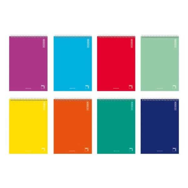 PACSA BLOCK BASIC 80 HOJAS 4X4 TAPAS CARTÓN CUARTO 60GR COLORES SURTIDO -10U-