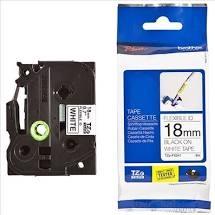 BROTHER CINTA ROTULADORA LAMINADA FLEXIBLE TEXTO NEGRO SOBRE BLANCO - 18MMX8M