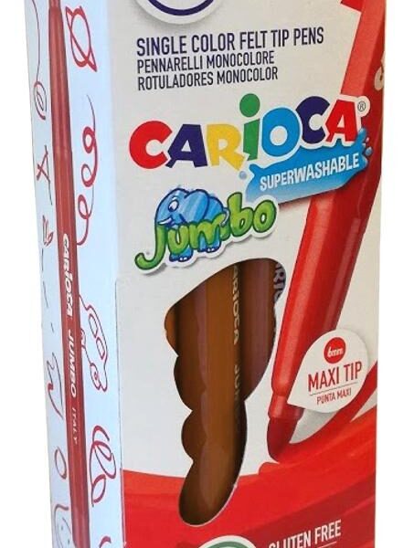 CARIOCA ROTULADOR JUMBO PUNTA MAXI MARRÓN CAJA 12 UD