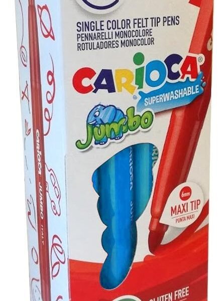 CARIOCA ROTULADOR JUMBO PUNTA MAXI AZUL CLARO CAJA 12UD