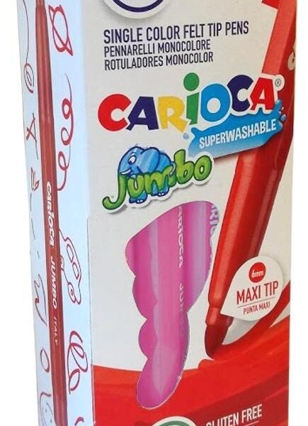 CARIOCA ROTULADOR JUMBO PUNTA MAXI ROSA CAJA 12 UD