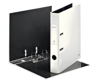LEITZ ARCHIVADOR PALANCA WOW 180º A4 LOMO 50MM RADO CARTÓN FORRADO PLASTIFICADO BLANCO