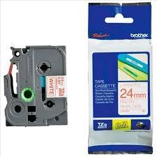 BROTHER CINTA ROTULADORA LAMINADA TEXTO ROJO SOBRE BLANCO - 24MMX8M