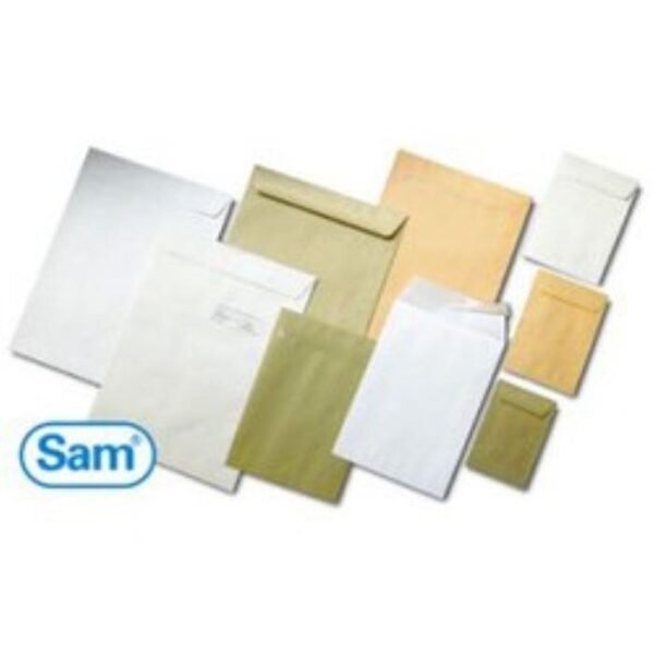 SAM BOLSA SALARIOS SIL-K2 AUTOADHESIVO CON TIRA DE SILICONA 100X145 70 GRAMOS OFFSET KRAFT 1000 BOLSAS