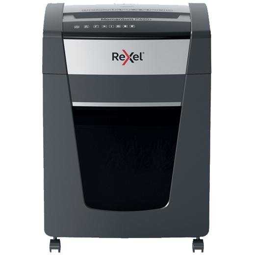 REXEL DESTRUCTORA MANUAL MOMENTUM EXTRA P420+ NEGRO/PLATA