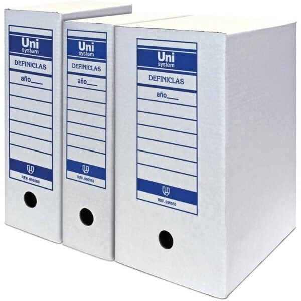 UNISYSTEM DEFINICLAS ARCHIVO DEFINITIVO CARTON FOLIO DOBLE -50U-