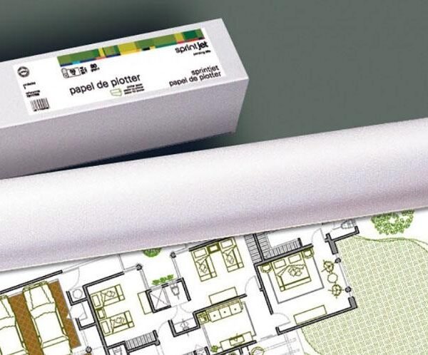 FABRISA ROLLO DE PAPEL PARA PLOTTER 420X50 80GR BLANCO OPACO