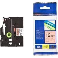 BROTHER CINTA ROTULADORA LAMINADA TEXTO NEGRO SOBRE NARANJA FLUOR - 12MMX5M