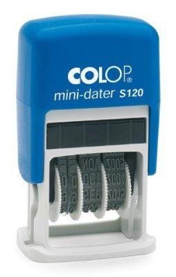 COLOP SELLO PRINTER S120 4MM FECHA ESPAÑOL AZUL/NEGRO