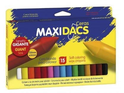 DACS MAXIDACS CERAS 120MM TAMAÑO GIGANTE SURTIDOS -ESTUCHE DE 15U-