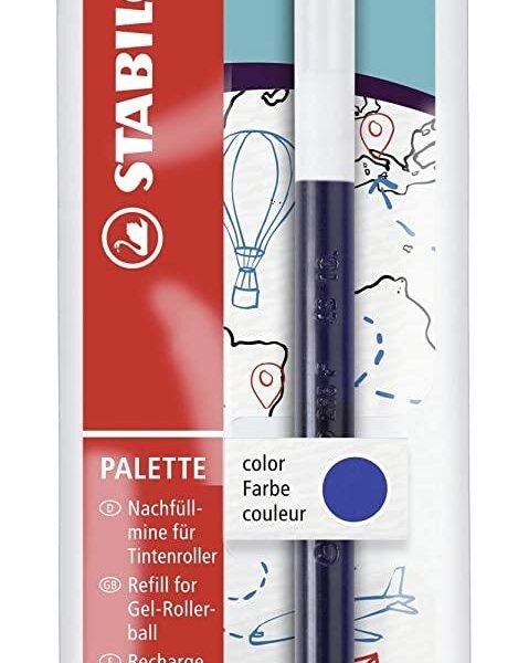 STABILO RECAMBIO TINTA DE GEL RETRÁCTIL PALETTE FINE AZUL -10U-