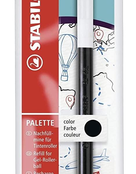 STABILO RECAMBIO TINTA DE GEL RETRÁCTIL PALETTE FINE NEGRO -10U-