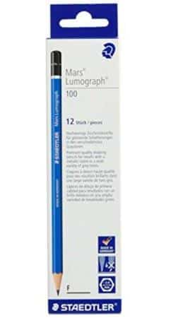 STAEDTLER LÁPIZ DE GRAFITO LUMOGRAPH 100-F CAJA 12 UD
