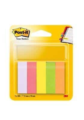 POST-IT MININOTAS ADHESIVAS COLORES 15X50MM 100 HOJAS/BLOCK