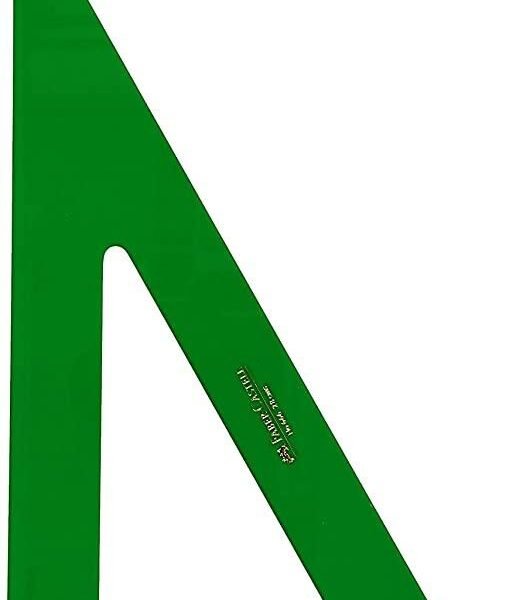 FABER CASTELL CARTABÓN SIN GRADUAR 25CM VERDE