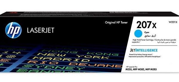 HP TONER CIAN LASERJET COLOR PRO MFP /M282NW/M283FDN/M283FDW/PRO M255DW - Nº 207X