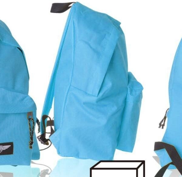 MP MOCHILA ECO GRANDE CREMALLERA AZUL