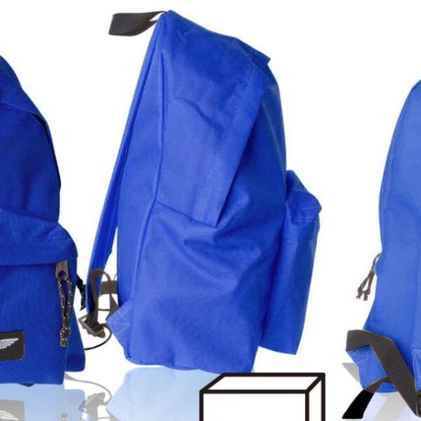 MP MOCHILA ECO GRANDE 43X35X24CM CREMALLERA AZUL