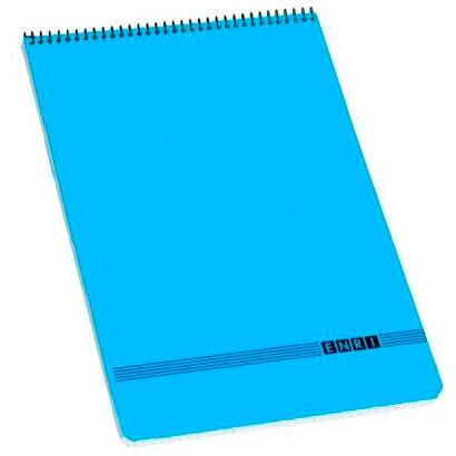 ENRI CUADERNO ESPIRAL SUPERIOR OFICINA 80H 4X4 TAPA BLANDA 4º AZUL