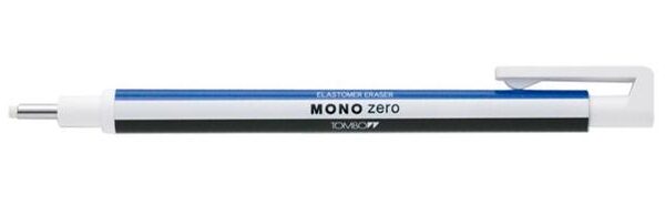TOMBOW PORTAGOMAS MONO ZERO PUNTA 2,3MM REDONDA CUERPO BLANCO/AZUL/NEGRO