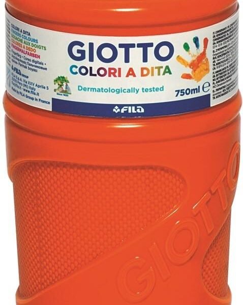 GIOTTO PINTURA DE DEDOS DE 750 ML COLOR NARANJA