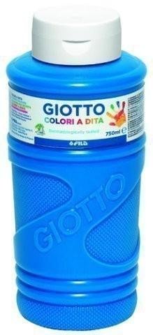 GIOTTO PINTURA DE DEDOS DE 750 ML COLOR AZUL CYAN