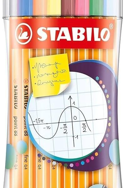 STABILO PEN 88 SLEEVE COLORES SURTIDOS ESTUCHE DE PLÁSTICO 30 UD