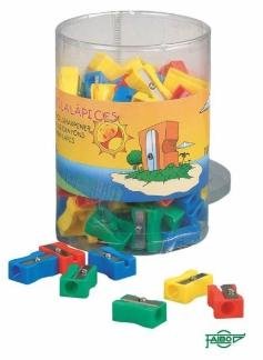 FAIBO AFILALÁPICES FORMA RECTANGULAR PLÁSTICO C/SURTIDOS BOTE 100 UD