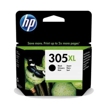 HP TINTA NEGRO DESKJET 2300, 2700 SERIE, PLUS 4100, ENVY 6000, PRO 6400, 4210E -Nº 305XL