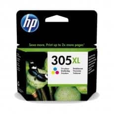 HP TINTA TRICOLOR DESKJET 2300, 2700 SERIE, PLUS 4100, ENVY 6000, PRO 6400 - Nº 305XL