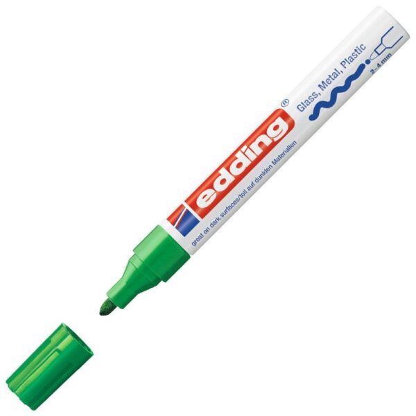 EDDING MARCADOR PERMANENTE 750 TINTA OPACA BRILLANTE VERDE