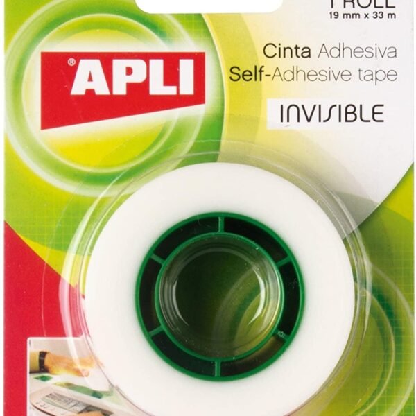 APLI CINTA ADHESIVA TRANSPARENTE ROLLO 19MM X 33M PACK 10 UD