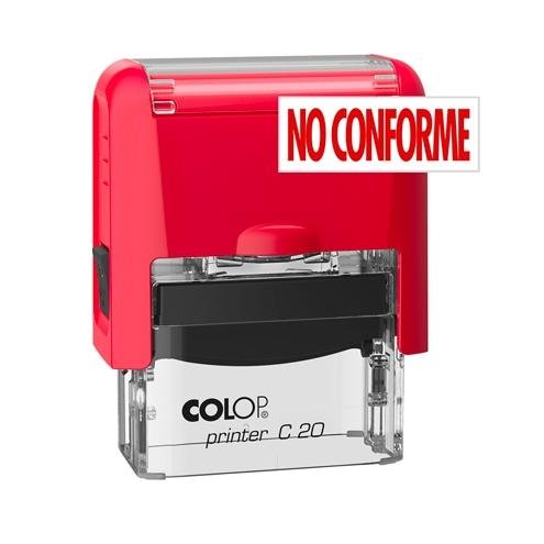COLOP SELLO PRINTER C20 FORMULA " NO CONFORME " ALMOHADILLA E/20 14X38MM ROJO