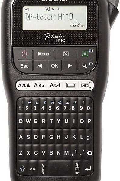 BROTHER ETIQUETADORA ROTULADORA ELECTRÓNICA PT-H110, DE MANO, TECLADO QWERTZ